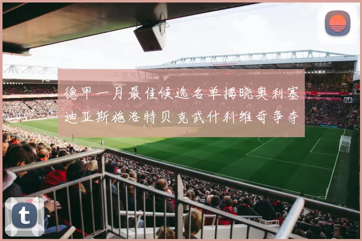 德甲一月最佳候选名单揭晓奥利塞迪亚斯施洛特贝克武什科维奇争夺荣耀